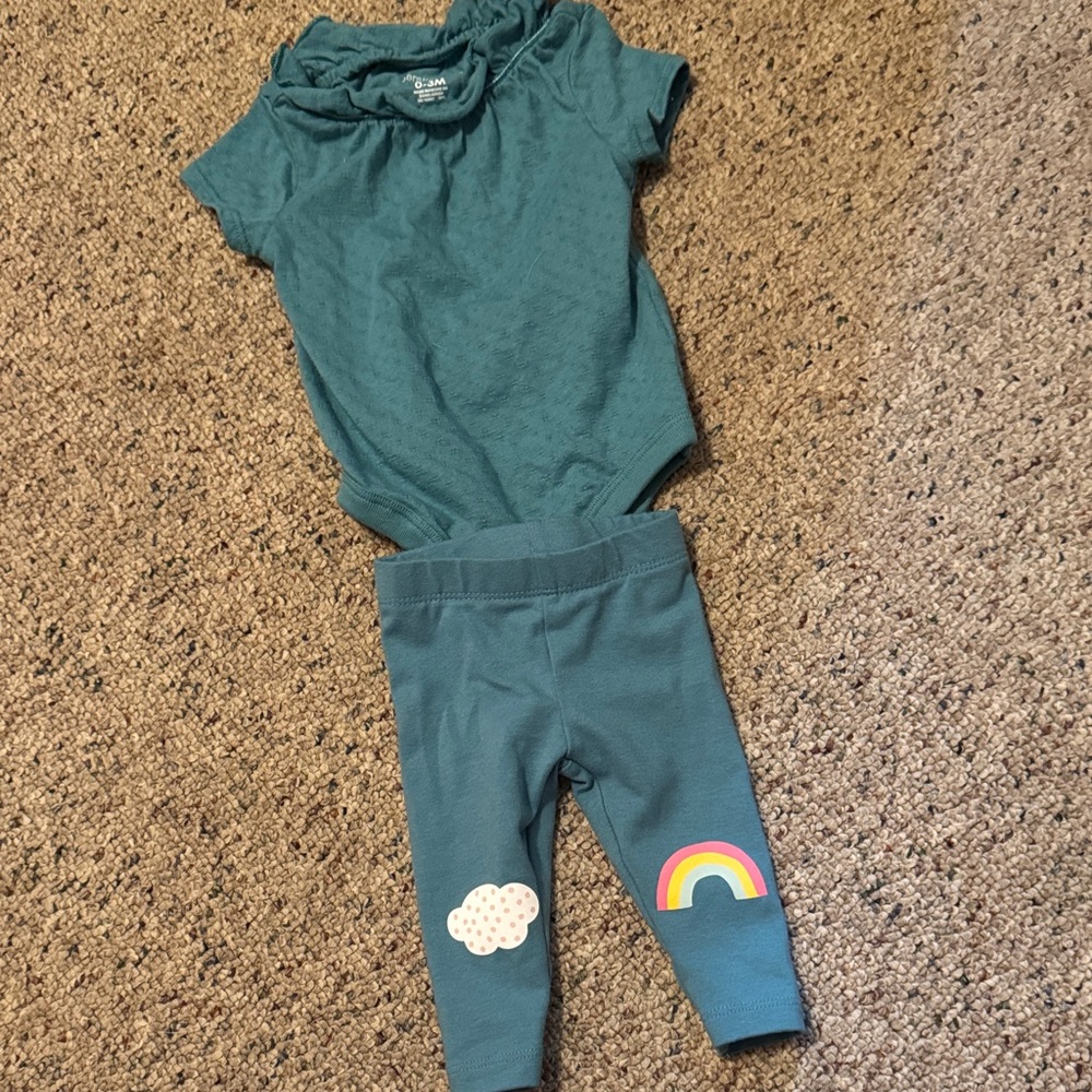Garanimals Teal Baby Outfit